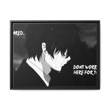 Load image into Gallery viewer, Sad Animewith quote Canvas Framed Art Print