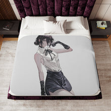 Load image into Gallery viewer, Anime Chainsaw Man Sherpa Blanket