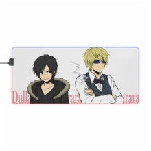 Load image into Gallery viewer, Durarara!! Izaya Orihara, Shizuo Heiwajima RGB LED Mouse Pad (Desk Mat)