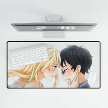 Load image into Gallery viewer, Kaori and Arima Mouse Pad (Desk Mat)