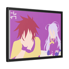 Load image into Gallery viewer, Sora and Shiro Canvas Framed Art Print