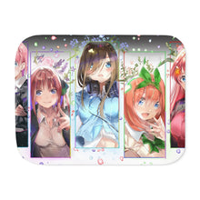 Load image into Gallery viewer, The Quintessential Quintuplets Miku Nakano, Itsuki Nakano, Nino Nakano, Yotsuba Nakano, Ichika Nakano Sherpa Blanket
