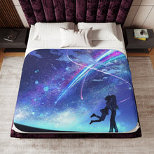 Load image into Gallery viewer, Your Name. Sherpa Blanket