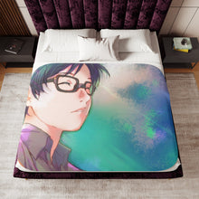 Load image into Gallery viewer, Kousei Arima Sherpa Blanket