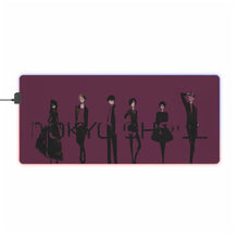Load image into Gallery viewer, Tokyo Ghoul Ken Kaneki, Touka Kirishima, Rize Kamishiro RGB LED Mouse Pad (Desk Mat)
