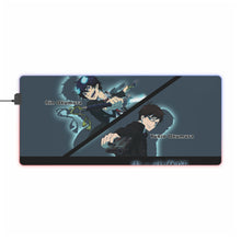 Load image into Gallery viewer, Rin and Yukio Okumura RGB LED Mouse Pad (Desk Mat)