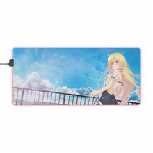 Load image into Gallery viewer, Is It Wrong to Try to Pick Up Girls in a Dungeon? RGB LED Mouse Pad (Desk Mat)