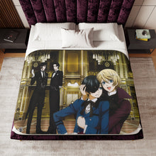 Load image into Gallery viewer, Black Butler Sherpa Blanket