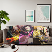 Load image into Gallery viewer, Anime Demon Slayer: Kimetsu no Yaiba Sherpa Blanket