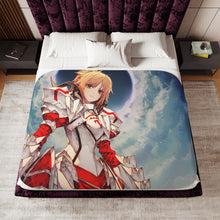 Load image into Gallery viewer, Fate/Apocrypha Saber Of Red Sherpa Blanket