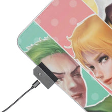Load image into Gallery viewer, One Piece Monkey D. Luffy, Roronoa Zoro, Sanji, Nico Robin, Tony Tony Chopper RGB LED Mouse Pad (Desk Mat)