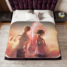 Load image into Gallery viewer, Taki and Mitsuha (Your Name) Sherpa Blanket