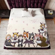 Load image into Gallery viewer, May Queen's Cafe Heaven Sherpa Blanket