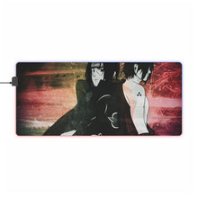 Load image into Gallery viewer, Sasuke vs itachi RGB LED Mouse Pad (Desk Mat)