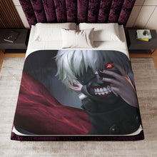 Load image into Gallery viewer, Tokyo Ghoul Ken Kaneki Sherpa Blanket