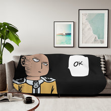 Load image into Gallery viewer, Anime One-Punch Man Sherpa Blanket