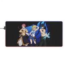 Load image into Gallery viewer, Fairy Tail Natsu Dragneel, Gray Fullbuster, Lucy Heartfilia RGB LED Mouse Pad (Desk Mat)