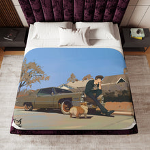 Load image into Gallery viewer, Anime Cowboy Bebop Sherpa Blanket