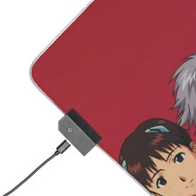 Load image into Gallery viewer, Neon Genesis Evangelion Shinji Ikari, Rei Ayanami, Kaworu Nagisa RGB LED Mouse Pad (Desk Mat)