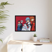 Load image into Gallery viewer, Neon Genesis Evangelion Shinji Ikari, Rei Ayanami, Kaworu Nagisa Canvas Framed Art Print