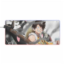 Load image into Gallery viewer, One Piece Monkey D. Luffy RGB LED Mouse Pad (Desk Mat)