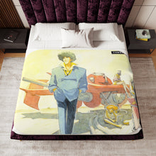 Load image into Gallery viewer, Anime Cowboy Bebop Sherpa Blanket