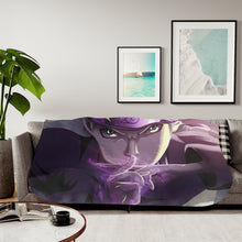 Load image into Gallery viewer, Naruto performing jutsu Sherpa Blanket