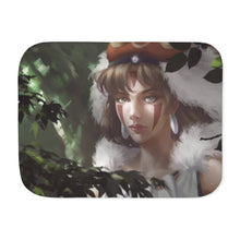 Load image into Gallery viewer, Princess Mononoke Sherpa Blanket