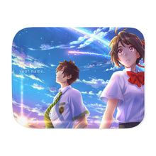 Load image into Gallery viewer, Your Name. Sherpa Blanket