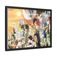 Load image into Gallery viewer, Fairy Tail Natsu Dragneel, Erza Scarlet, Gray Fullbuster, Lucy Heartfilia, Happy Canvas Framed Art Print