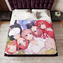 Load image into Gallery viewer, The Quintessential Quintuplets Miku Nakano, Itsuki Nakano, Nino Nakano, Yotsuba Nakano, Ichika Nakano Sherpa Blanket