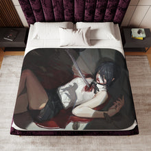 Load image into Gallery viewer, Anime Chainsaw Man Sherpa Blanket