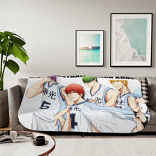 Load image into Gallery viewer, Kuroko's Basketball Tetsuya Kuroko, Daiki Aomine, Atsushi Murasakibara Sherpa Blanket