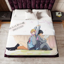 Load image into Gallery viewer, Anime Your Lie in April Sherpa Blanket