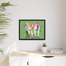 Load image into Gallery viewer, The Quintessential Quintuplets Miku Nakano, Itsuki Nakano, Nino Nakano, Yotsuba Nakano, Ichika Nakano Canvas Framed Art Print