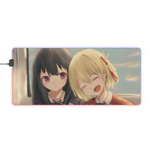 Load image into Gallery viewer, Chisato Nishikigi & Takina Inoue RGB LED Mouse Pad (Desk Mat)
