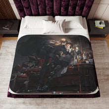 Load image into Gallery viewer, Osamu Dazai & Chūya Nakahara Sherpa Blanket