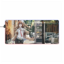 Load image into Gallery viewer, Makise Kurisu RGB LED Mouse Pad (Desk Mat)