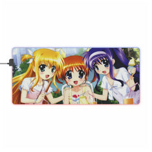 Load image into Gallery viewer, Magical Girl Lyrical Nanoha RGB LED Mouse Pad (Desk Mat)