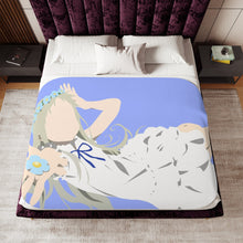 Load image into Gallery viewer, Menma / Honma Meiko from Anohana Minimalist Sherpa Blanket
