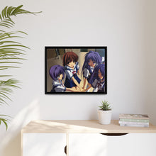 Load image into Gallery viewer, Clannad Nagisa Furukawa, Kyou Fujibayashi, Kotomi Ichinose, Ryou Fujibayashi Canvas Framed Art Print