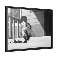 Load image into Gallery viewer, Ichigo 015 and Black Cat Canvas Framed Art Print