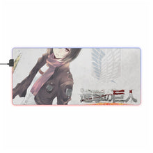 Load image into Gallery viewer, Mikasa Ackerman RGB LED Mouse Pad (Desk Mat)