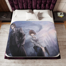 Load image into Gallery viewer, Akane Tsunemori with the the villain Sherpa Blanket