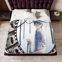 Load image into Gallery viewer, Anime ERASED Sherpa Blanket