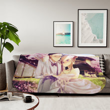 Load image into Gallery viewer, Okabe and Kurisu Wedding Sherpa Blanket