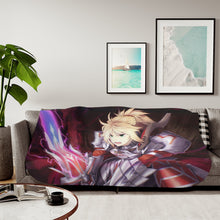 Load image into Gallery viewer, Fate/Apocrypha Saber Of Red Sherpa Blanket