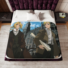 Load image into Gallery viewer, Anime FullMetal Alchemist Sherpa Blanket