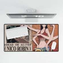 Load image into Gallery viewer, Archeologist NICO ROBIN WANTED by WB KHOSKI Mouse Pad (Desk Mat)