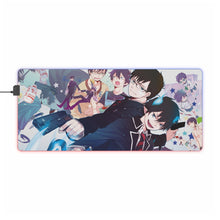 Load image into Gallery viewer, Blue Exorcist RGB LED Mouse Pad (Desk Mat)